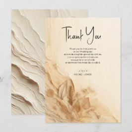 Botanisk Elfenbenskräm Bohemisk Texturerad Bröllop Inbjudningar