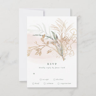 Botanisk eukalyptus Abstrakt Modern Greenery Moss OSA Kort
