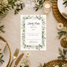 Botanisk Eukalyptus-Hochzeit OSA Kort