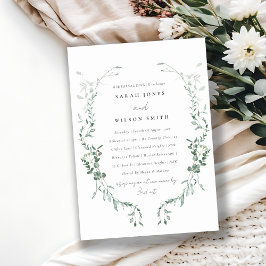 Botanisk eukalyptus Vattenfärgad Rehearsal Middag Inbjudningar