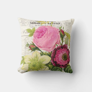 botanisk Fransk i shabby chic vintage Kudde