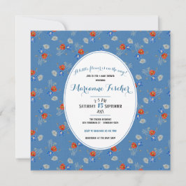 Botanisk grandmillennial baby shower-inbjudan