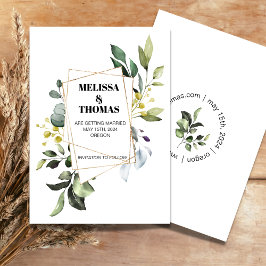 Botanisk Grönska Spara Datum Inbjudan