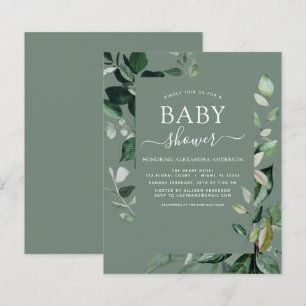 Botanisk Grönt för babyvisningsprogram