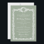 botanisk grönt, klassisk läafy ram bröllop inbjudningar<br><div class="desc">***Den här designen ingår i en samling** ______________________ Denna designmall är fullt redigerbar och anpassade av kunden - klicka på personalisera ytterligare knapp om du vill flytta, lägga till, ta bort eller göra betydande ändringar i designen ______________________________ *om du har Kontakta mig __________________________________ om du har frågor om LEVERANS eller...</div>