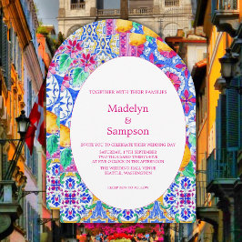 Botanisk Gult Lemon Garden bröllopsinbjudan Inbjudningar