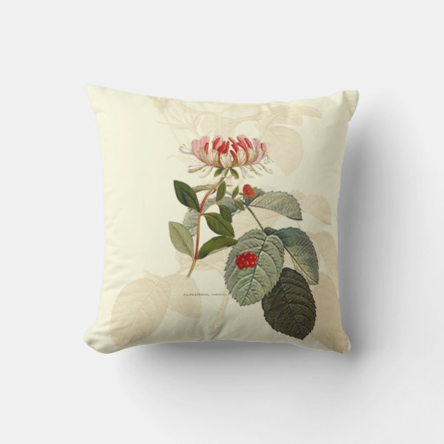 Botanisk honeysuckle Pillow Kudde (Framsida)