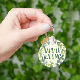 Botanisk Hörselnedsättning Grön dövhet Nyckelring