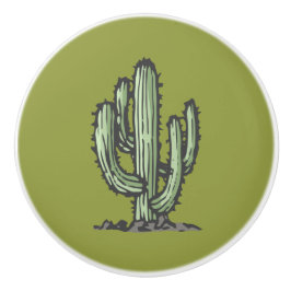 Botanisk illustration av Cactus Plant Hand plockad Knopp