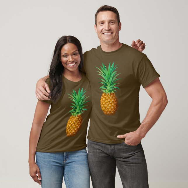 Botanisk illustration av en mogen ananas t shirt (Unisex)