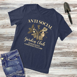 Botanisk illustration av Social Garden-Klubben T Shirt