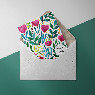 Botanisk illustration Tack kort