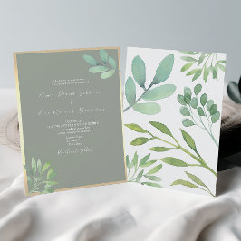 Botanisk inbjudan till Modern Sage Grönt