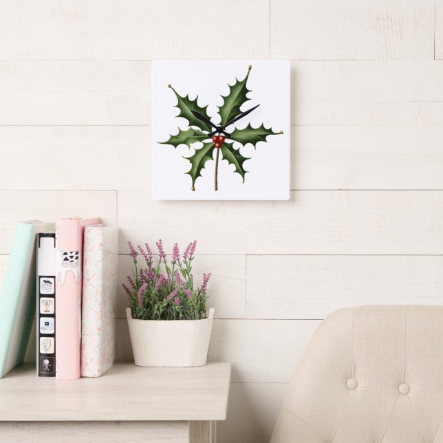 BOTANISK JOLSTER FYRKANTIG KLOCKA (Läsesal)