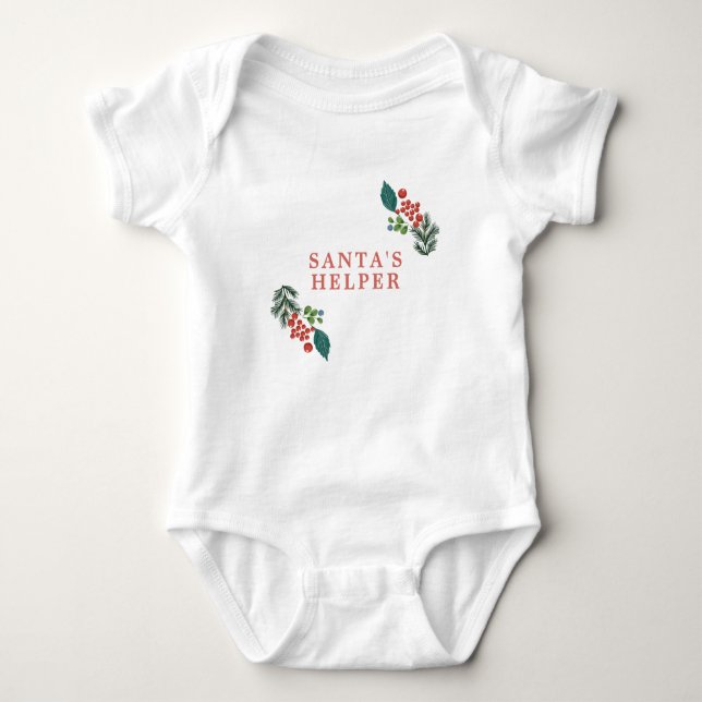 Botanisk Jul Tomte Hjälpare Holiday Jul T Shirt (Framsida)