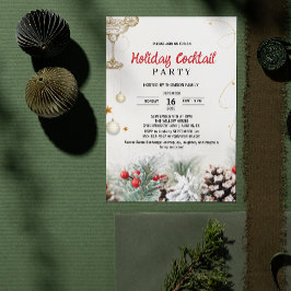 Botanisk jullyx cocktail julfest inbjudningar