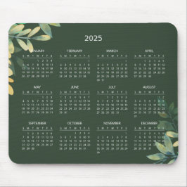 Botanisk kalender för 2025 med enkel Elegant | Mou Musmatta