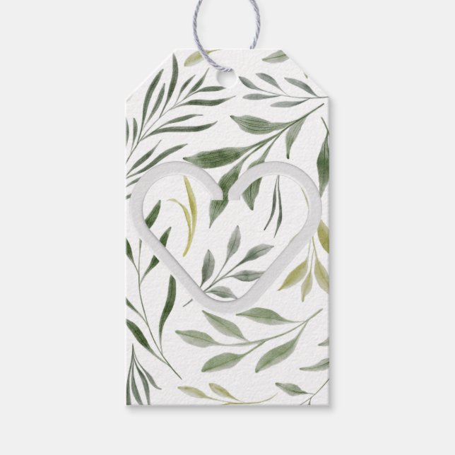 Botanisk kärlek presentetikett (Framsidan)
