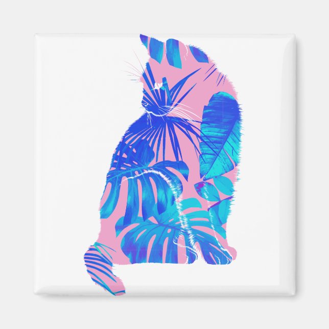 botanisk katt magnet (Framsidan)