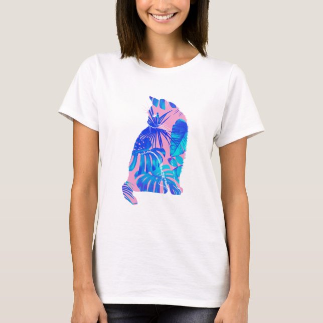 botanisk katt t shirt (Framsida)