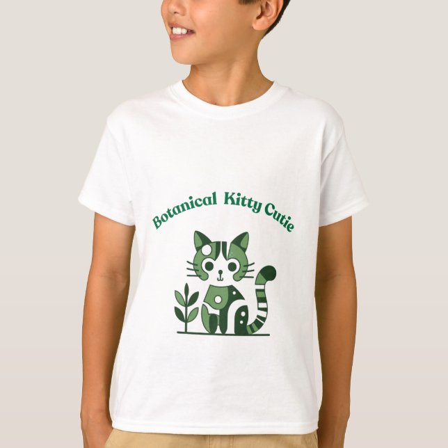 Botanisk katt t shirt (Framsida)