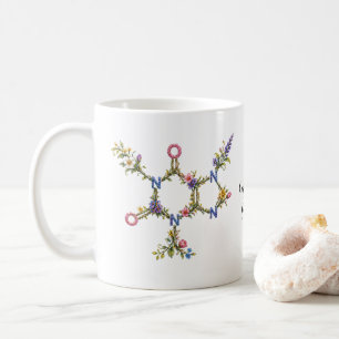Botanisk Koffein Molekyl Kaffe kopp