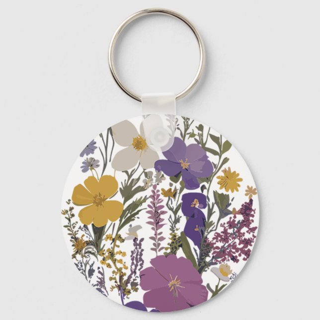 Botanisk konst nyckelring (Framsida)