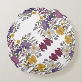 Botanisk konst rund kudde