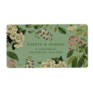 BOTANISK LABEL-SAGE FRAKTSEDEL