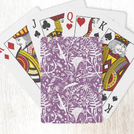 Botanisk Lila Modern Casinokort