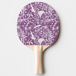 Botanisk Lila Modern Pingisracket