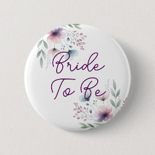 Botanisk lila och grön brud att bli knapp