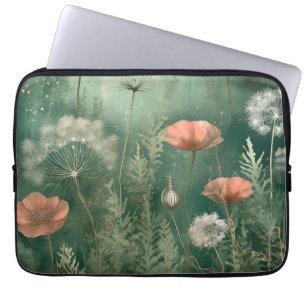 Botanisk Lycka: AI-genererad Blomma Laptop Fodral