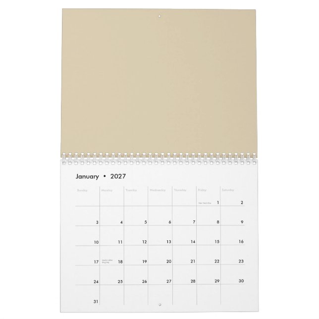 Botanisk Lycka Kalender (Jan 2027)