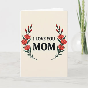 Botanisk Mamma Kärlekskort Kort
