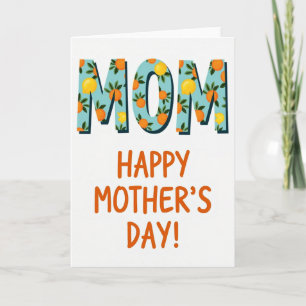 Botanisk mamma Mors dag-kort Kort