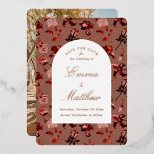 Botanisk maximalism i Maron och Guld Vild