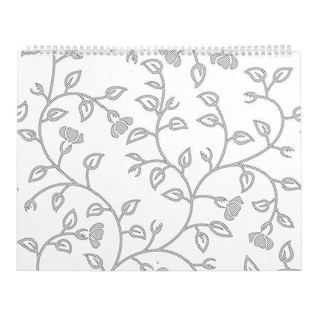 Botanisk minimalism | Anpassningsbar väggkalender Kalender (Omslag)
