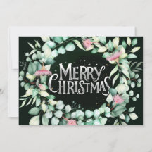 Botanisk modern eukalyptus Greenery jul i