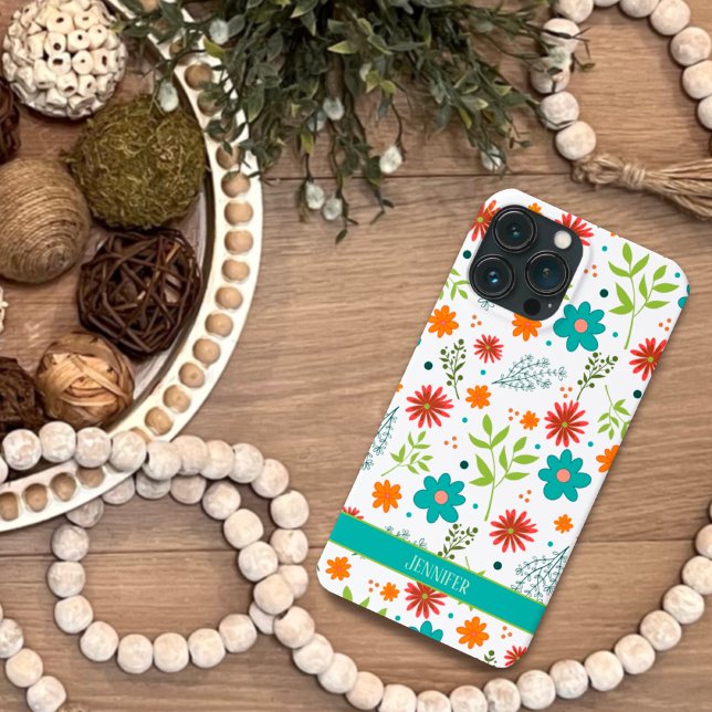 Botanisk modern vit Blommigt Girly Namn (Skapare uppladdad)