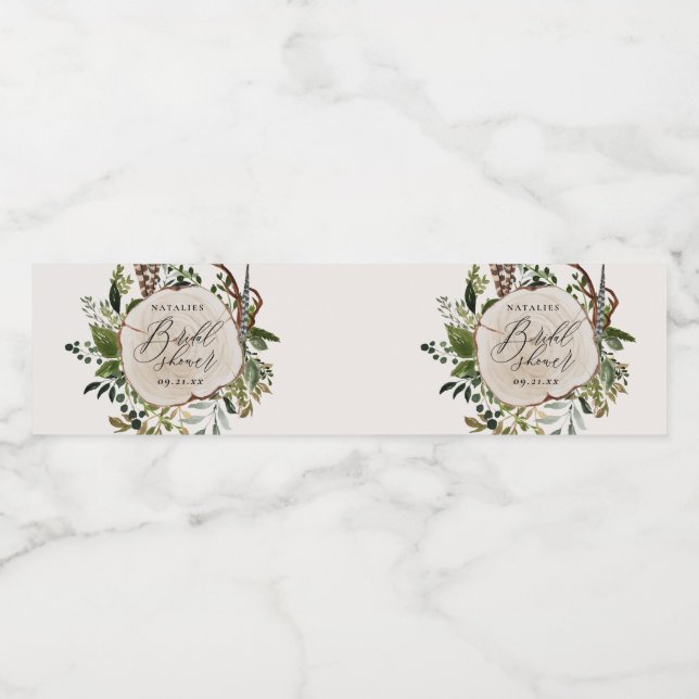 botanisk möhippa för boskapsuppfödning vattenflaskor etikett (Singel etikett)