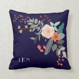 Botanisk Monogram Kudde