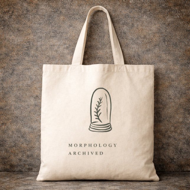 Botanisk Mörk Akademisk Minimalistisk Trädgårdsläs Tygkasse (Skapare uppladdad)