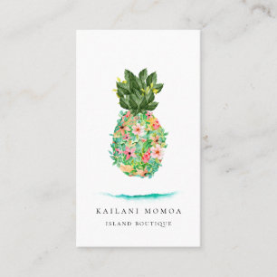 Botanisk öananas visitkort