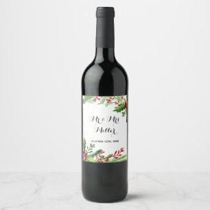 botanisk ogräs av vin eller mousserande Vin flaska Vinflaska Etikett