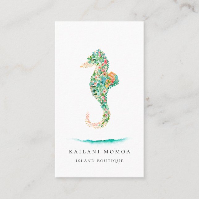 Botanisk öSeahorse Visitkort (Framsida)