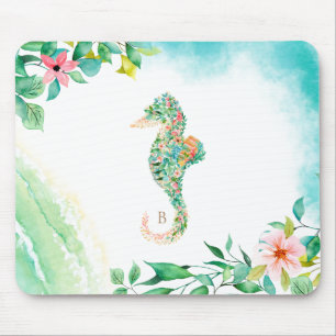 Botanisk öSeahorseMonogram Musmatta