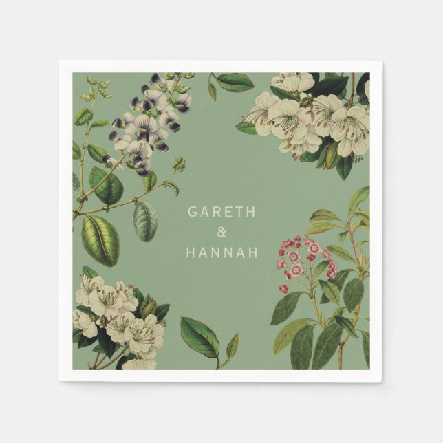 BOTANISK PAPPERSSERVETT-SAGE PAPPERSSERVETT (Framsidan)