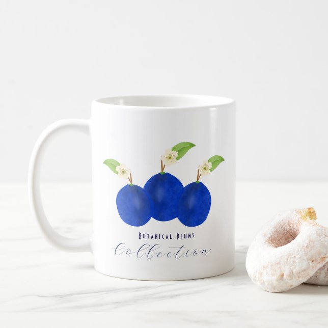Botanisk Plommonsamling Kaffemugg (Med munk)