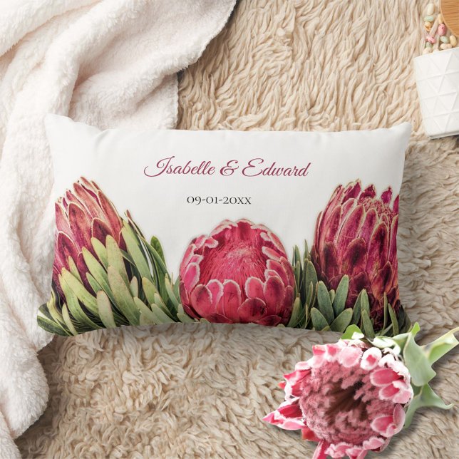 Botanisk Proteas Blommigt Kneeling Pillow Lumbarkudde (Skapare uppladdad)